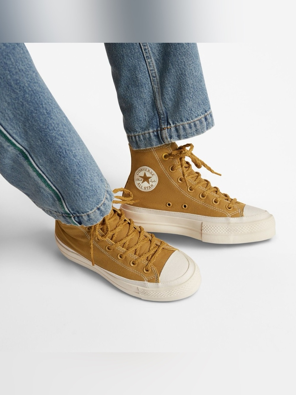 Converse Chuck Taylor All Star Lift Hi High Top Sneakers Honey Brown Tan 6.5